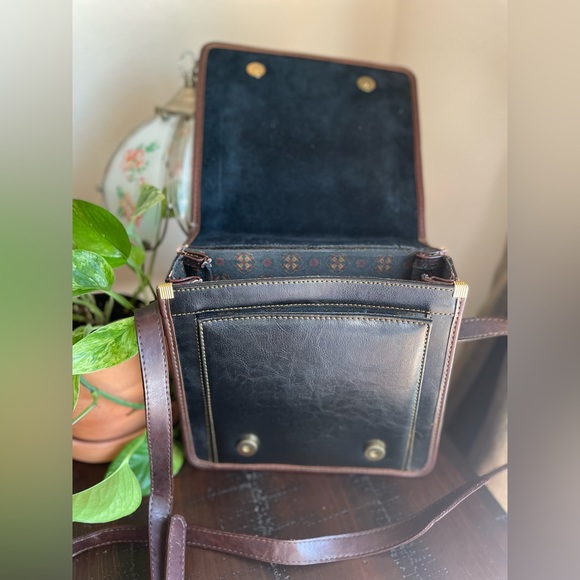 Vintage Ralph Lauren Women's Leather Briefcase Style Crossbody Bag. Rare&unique - Picture 10 of 16